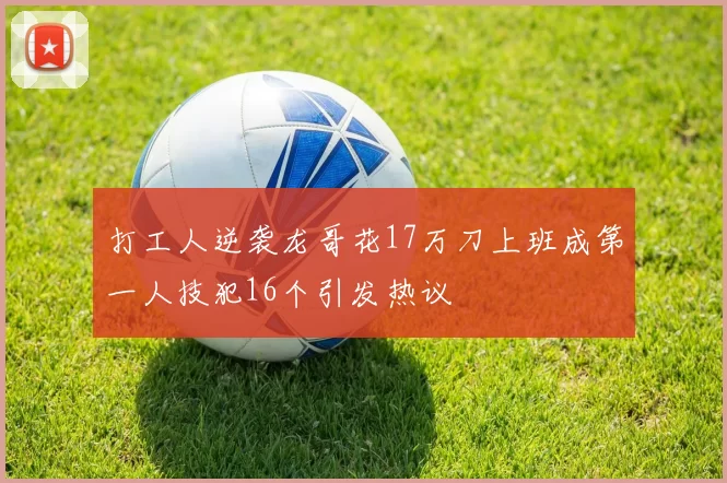 打工人逆袭龙哥花17万刀上班成第一人技犯16个引发热议